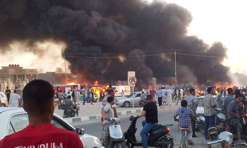 انفجار مفخخة خلف مستشفى الجوادر في مدينة الصدر شرقي بغداد