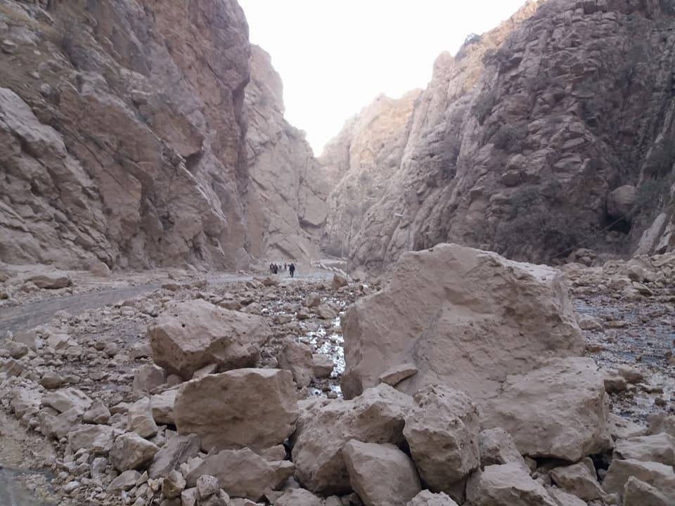 بالصور.. انهيار ممر جبلي في السليمانية بسبب زلزال جديد