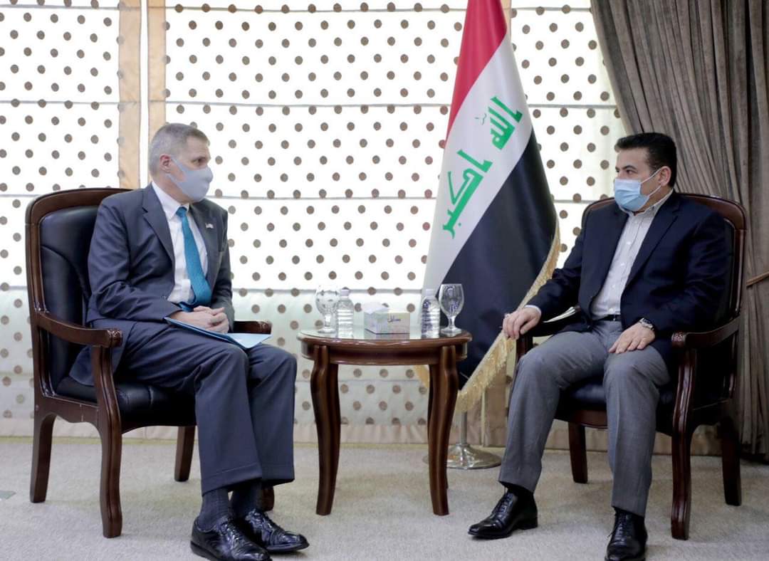 مستشار الأمن الوطني  السيد قاسم الأعرجي يستقبل السفير الأمريكي في بغداد
