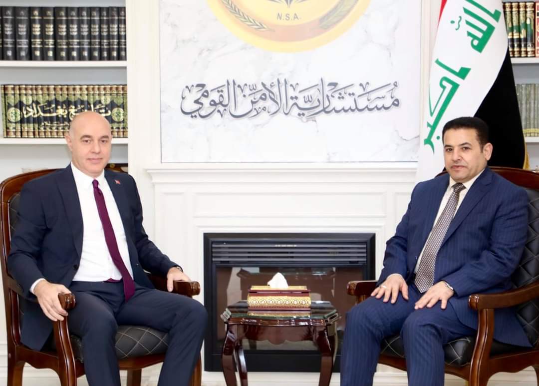 مستشار الأمن القومي السيد قاسم الأعرجي يستقبل السفير التركي في بغداد