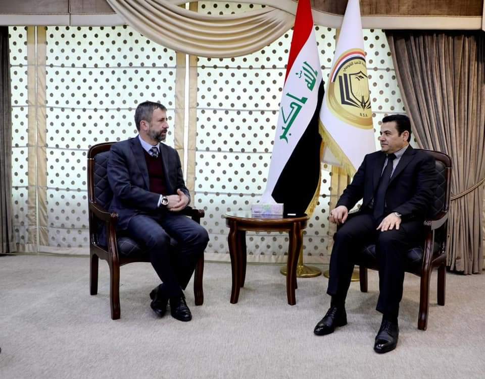 مستشار الأمن القومي السيد قاسم الأعرجي يستقبل سفير جمهورية التشيك في بغداد